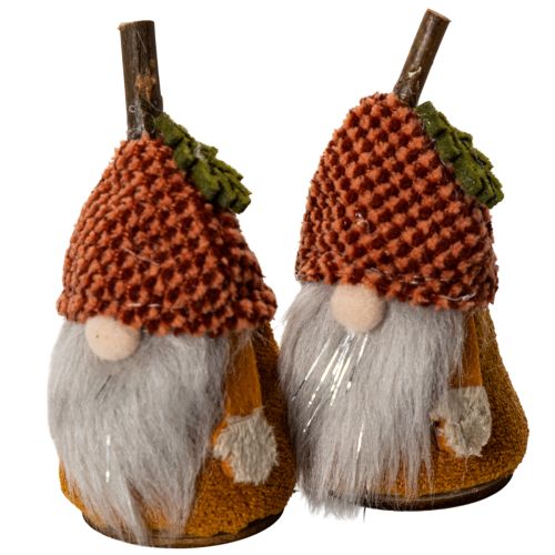 Wichtel Figur Set mit Strickmütze Eichel 10cm 6St | Floristik24.de
