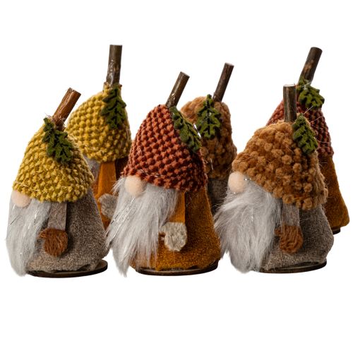 Wichtel Figur Set mit Strickmütze Eichel 10cm 6St | Floristik24.de