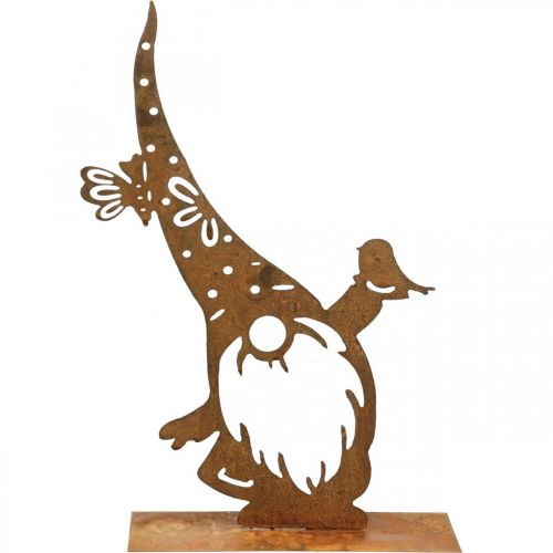 Floristik24 Edelrost Deko Wichtel Metall Deko Aufsteller H39cm