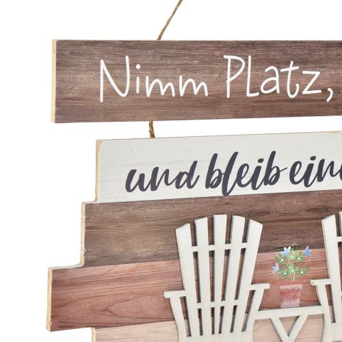Floristik24 Willkommensschild Terrasse Holzschild mit Spruch 40x60cm