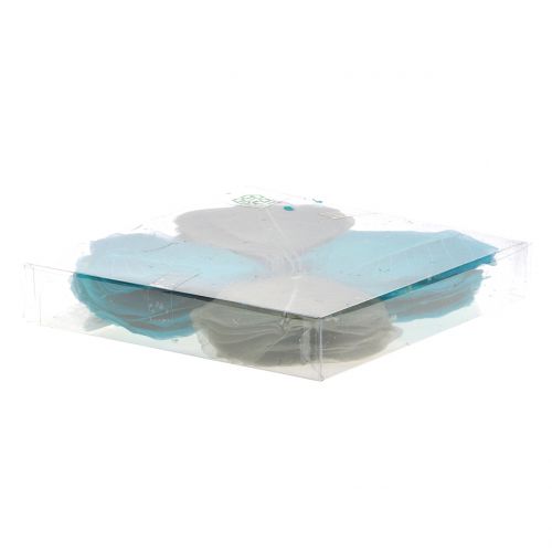 Floristik24 Willowblätter skelettiert Grau, Türkis 200 St