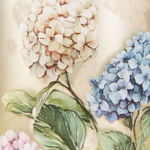 Floristik24 Elegantes Windlicht mit floralen Motiven für gemütliche Raumdekoration 12,5cm 2St.