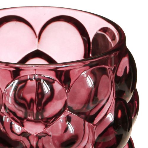 Artikel Windlicht Berry Glas Deko Teelichthalter Ø9cm H9,5cm 4 St
