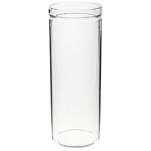 Blumenvase, Glaszylinder, Glasvase rund Ø10cm H27cm
