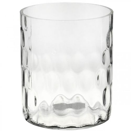 Artikel Windlicht Glas, Blumenvase, Glasvase rund Ø11,5cm H13,5cm