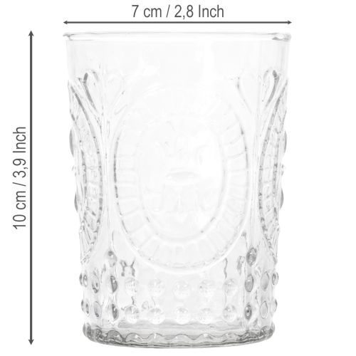 Artikel Windlicht Glas Kerzenglas Teelichthalter Glas Ø7,5cm H10cm