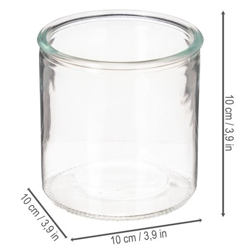 Glaszylinder Vase transparent vielseitig einsetzbar 10cm 3St | Floristik24.de
