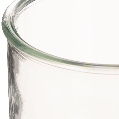 Glas Windlicht rund klares Glas vielseitig einsetzbar 12cm 2St | Floristik24.de