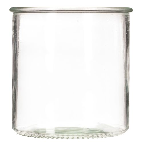 Glas Windlicht rund klares Glas vielseitig einsetzbar 12cm 2St | Floristik24.de