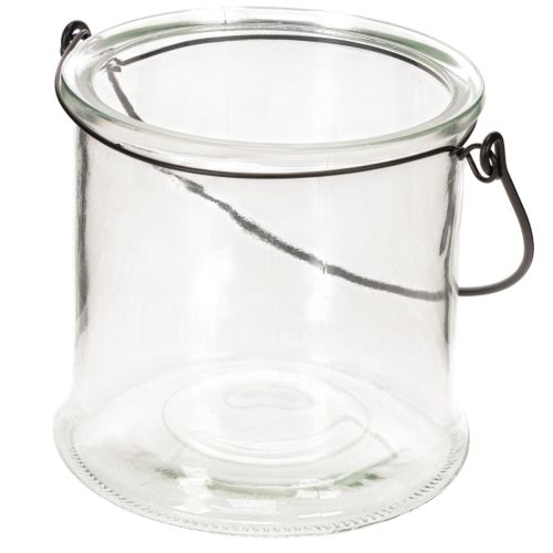 Windlicht Glas zum Hängen Ø12cm H12,5cm 2St | Floristik24.de