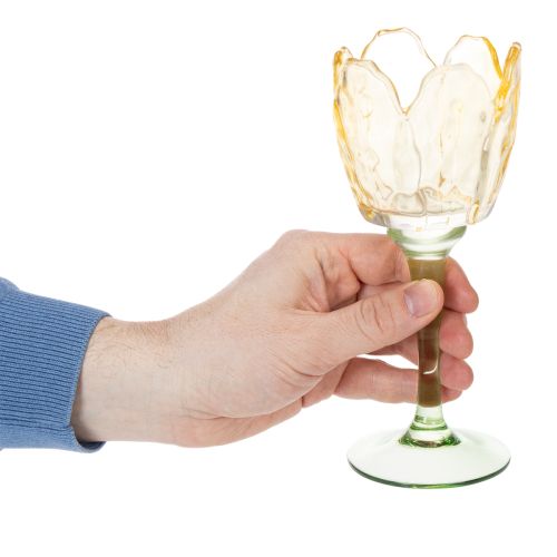 Artikel Teelichthalter Tulpe Blütenmotiv Dekoration für romantische Stimmung und elegantes Ambiente 20cm