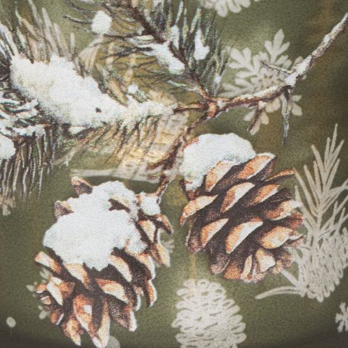 Glas Windlicht mit winterlichem Tannenzweig 8cm 2St | Floristik24.de
