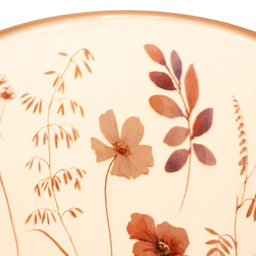 Artikel Teelichthalter Glasdekoration Blütenmotiv für gemütliche Wohnmomente 18cm