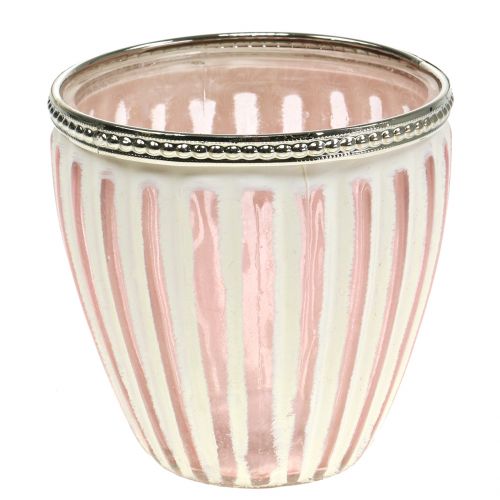 Floristik24 Windlicht Antik Rosa Ø10cm H10cm