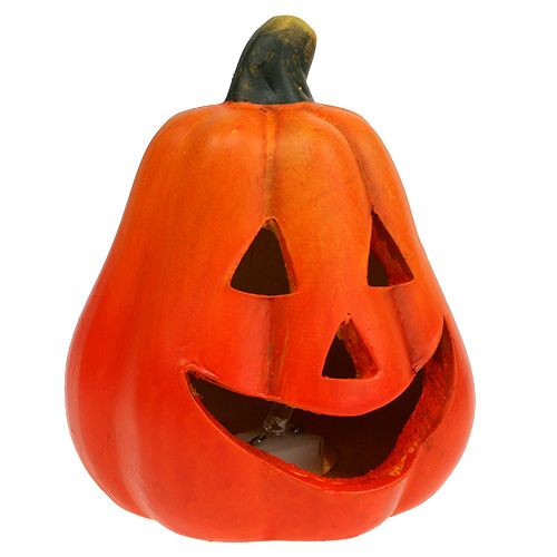Floristik24 Windlichter Kürbis mit LED Orange 10cm 4St
