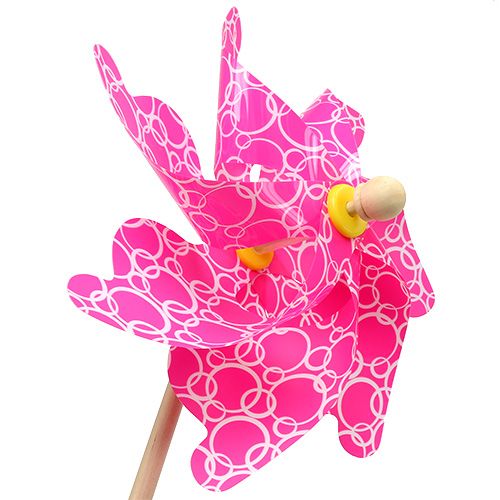 Floristik24 Windmühle Ø42cm Rosa L110cm