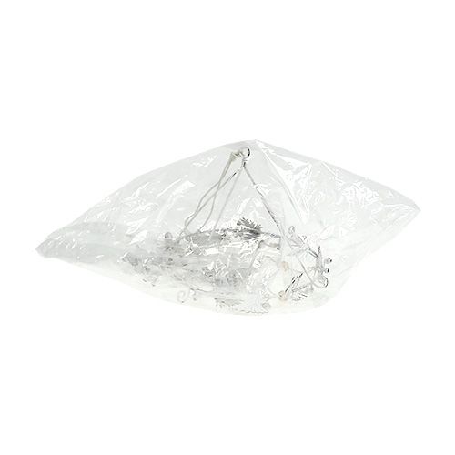 Floristik24 Windspiel weihnachtlich aus Metall Weiß Ø17cm