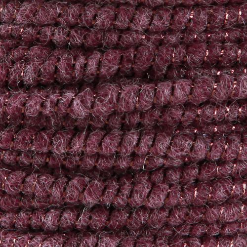 Floristik24 Wollfaden mit Draht Filzschnur Glimmer Lila Ø5mm 33m