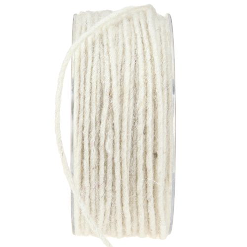 Artikel Wollschnur Weiß 3mm 100m