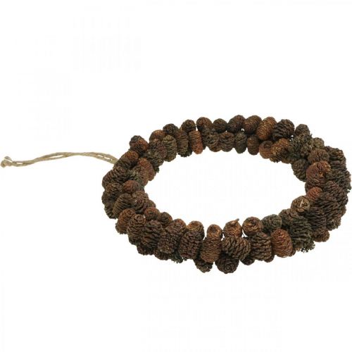 Artikel Zapfenkranz Erlenzapfen Deko Kranz zum Hängen Natur Ø25cm