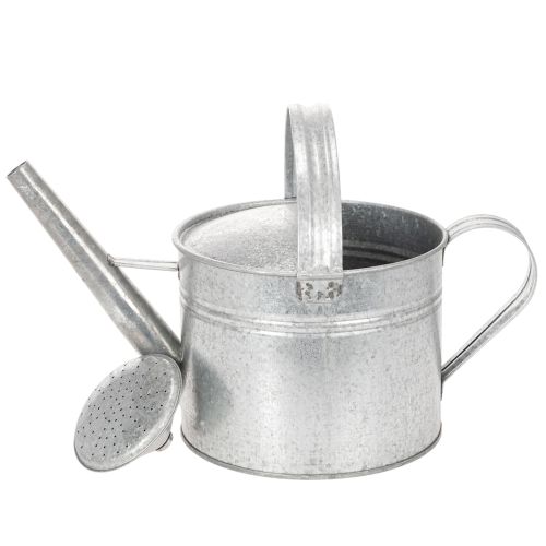Zink-Gießkanne Vintage Deko 27cm - Pflanzkanne für Garten und Terrasse, Metall Blumenkübel | Floristik24.de