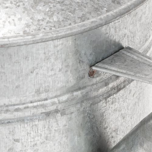 Zink-Gießkanne Vintage Deko 27cm - Pflanzkanne für Garten und Terrasse, Metall Blumenkübel | Floristik24.de