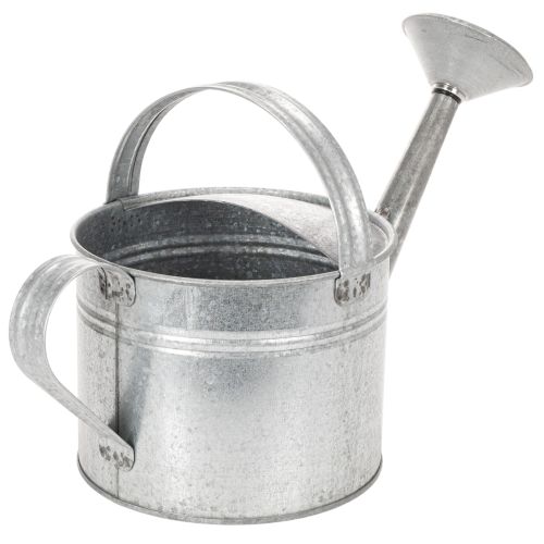 Zink-Gießkanne Vintage Deko 27cm - Pflanzkanne für Garten und Terrasse, Metall Blumenkübel | Floristik24.de
