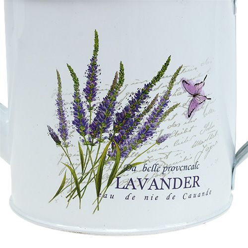 Floristik24 Zinkgießkanne Ø10,5cm H10cm mit Lavendel