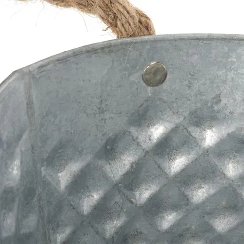 Zinkschale groß oval 31cm x 20cm H15cm | Floristik24.de