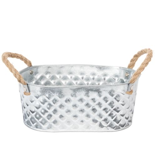 Zinkschale oval 23cm x 12cm H10,5cm kaufen | Floristik24.de