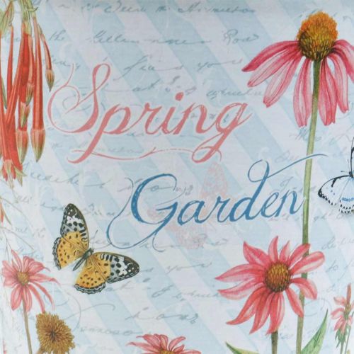 Floristik24 Blumentopf Metall Echinacea Frühlingsdeko Übertopf Ø13,5cm H11,5cm