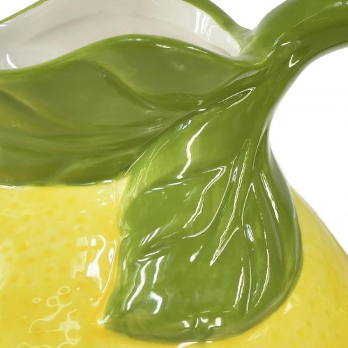 Artikel Zitronenvase Keramik Deko Krug Zitronen Gelb H18,5cm