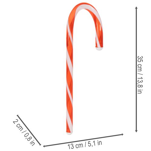 Künstliche Zuckerstange Rotweiß Dekoration 35cm 3St | Floristik24.de
