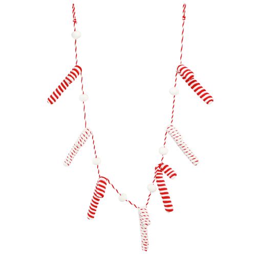 Artikel Zuckerstangen Girlande Weihnachten Rot Weiß Dekoration 120cm