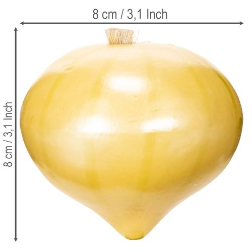 Deko Zwiebel Lebensmittelattrappe 8cm | Floristik24.de