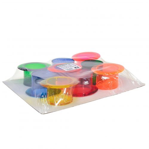 Artikel Übertopf Deko Zylinder Bunt Tischdeko 12×10×6,5cm 9St