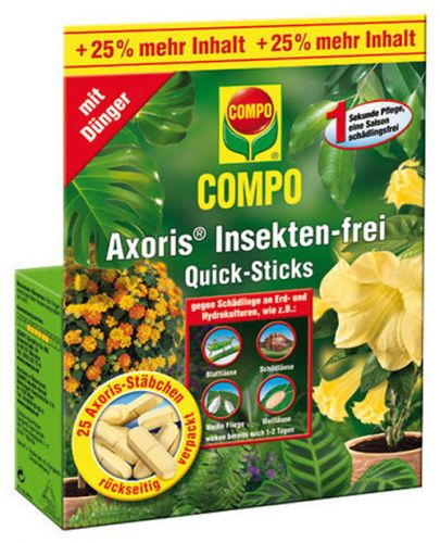Floristik24 COMPO Axoris ® Insekten-frei Quick-Sticks 25 Stück