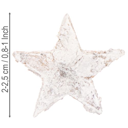 Birkensterne Mini 2cm - 2,5cm weißgewaschen 150 St | Floristik24.de