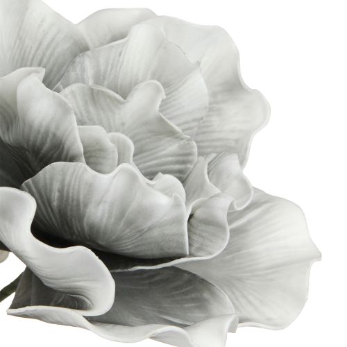 Artikel Blumen Schaumstoff Große Kunstblumen Foam Grau 85cm 2St