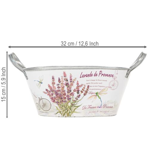 Blumenschale mit Griffen oval