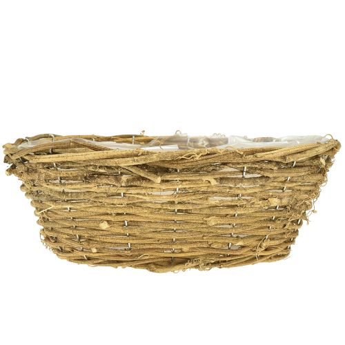 Artikel Blumenschale Natur Dekoschale Reben 31cm rustikal, Pflanzgefäß