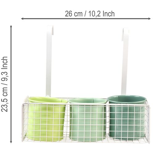 Blumentopf zum Hängen Balkon Deko Küchendeko L26cm | Floristik24.de