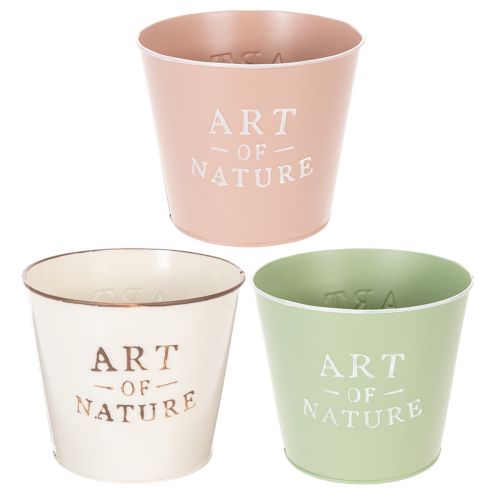 Blumentopf Zink Art of Nature verschiedene Farben Ø17,5cm H15cm kaufen | Floristik24.de
