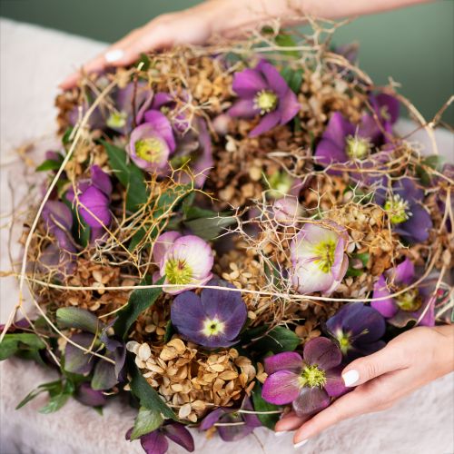 Artikel Christrosen Künstlich Schneerose Lila Blüte L35cm 6 St