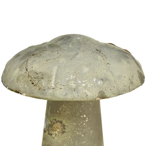 Floristik24 Deko Pilz Metall Herbst Grün Rost Vintage 30cmx50cm