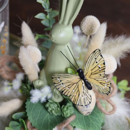 Artikel Deko Schmetterlinge auf Draht für farbenfrohe Tischdekorationen 7cm 12St