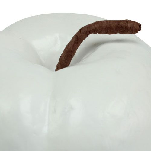 Floristik24 Kunstobst Deko-Apfel Weiß 18cm