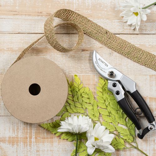 Artikel Dekoband Jute Grün, Natur 25mm Juteband zum Dekorieren 10m