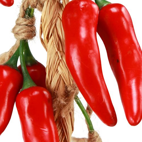 Artikel Dekohänger Sommer Chilischoten Rot Künstlich L50cm