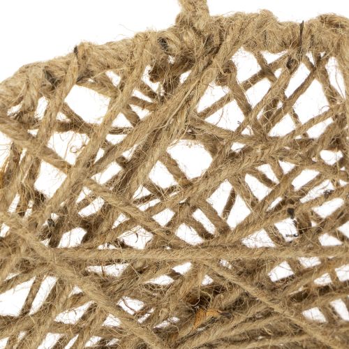 Dekoringe Jute Natur Hängedeko Boho Ø38cm 2St Metallringe Wanddeko Fensterdeko | Floristik24.de